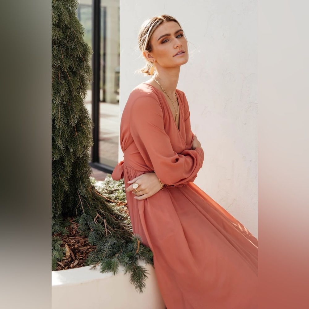 Bog me Veronica Maxi Dress In Terracotta